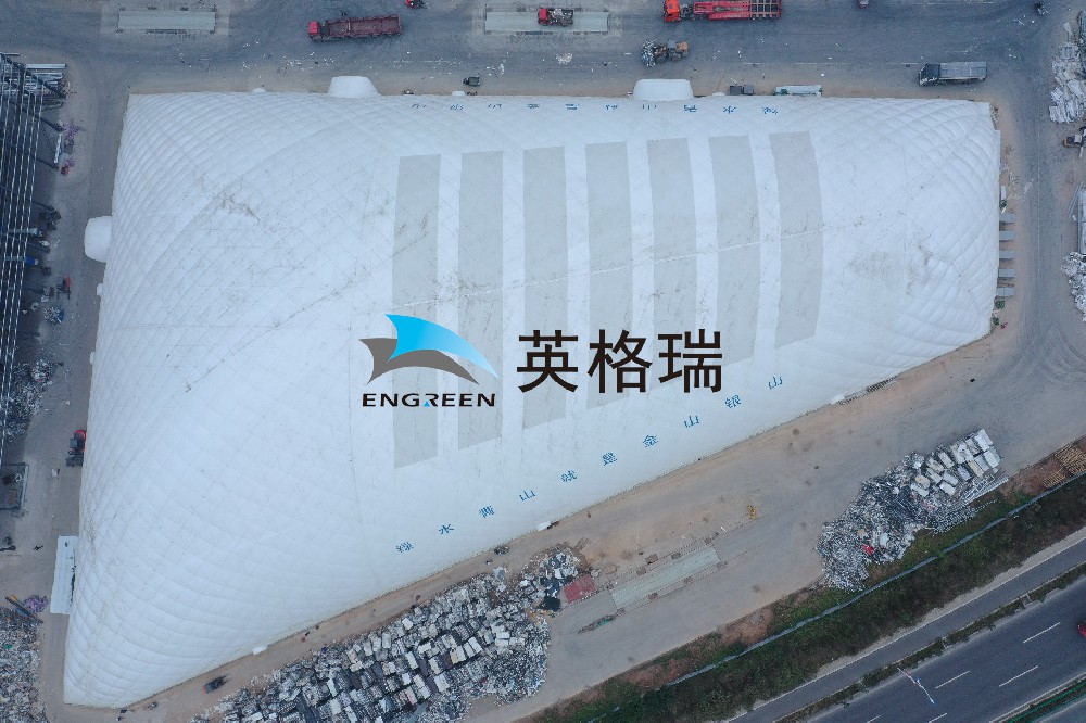 施工場地呈多邊形能使用氣膜覆蓋嗎？